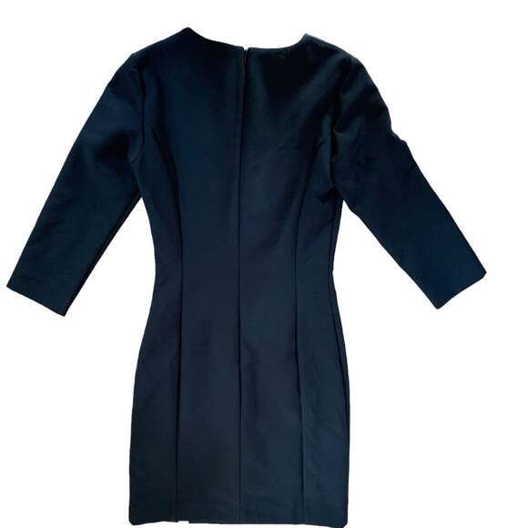 Mango basics black dress side twist slit woman’s size XS - Picture 2 of 9